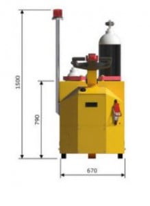 עגלה חשמלית להעברת בלוני חמצן -Gas Bottle Mover 3 עגלה חשמלית להעברת בלוני חמצן -Gas Bottle Mover 3