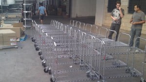 עגלות רשת ציפוי כרום ניקל - T100 1