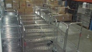 עגלות רשת ציפוי כרום ניקל - T100 2