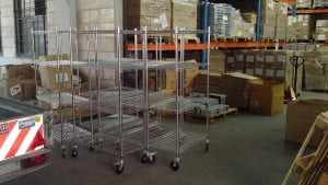 עגלות רשת ציפוי כרום ניקל - T100 3