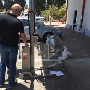 מלגזון נירוסטה כולל סיר להרמה והיפוך 2