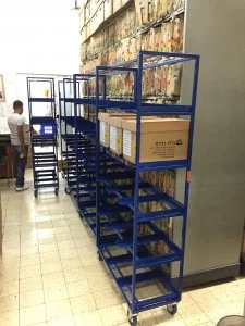 נצור עגלות להובלת ואחסנת תיקיות בנק ירושלים 1