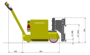 עגלה חשמלית Master Tug Range דגם MT10560 1