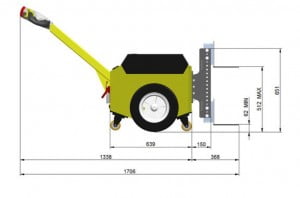 עגלה חשמלית לדחיפה ומשיכה דגם MP50-004 קג Master Tug Range 18