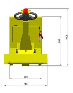 עגלה חשמלית לדחיפה ומשיכה דגם MP50-004 קג Master Tug Range 9