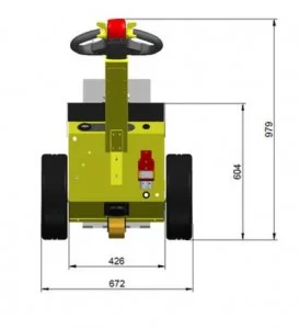 עגלה חשמלית לדחיפה משיכה משאות כבדים Master Pusher דגםMP90850 AC-למשקל 80000 קג 10