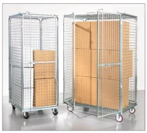 עגלות כלוב רשת מאובטח גדול Security trolley C104