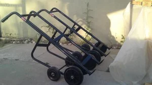 עגלות לשינוע חביות גדולות וקטנות G117 2