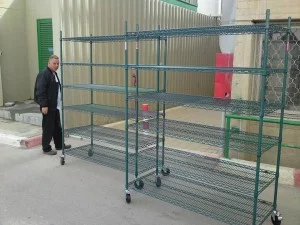 עגלות רשת ציפוי אפוקסי אחריות 13 שנה
