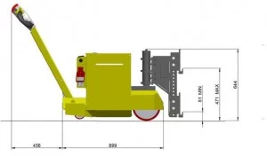 עגלת חשמלית להעברת ציוד עד 4000 קג MT5-400 1