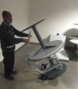 עגלת משא להרמה והובלת שולחנות עד 200 קג Z107 2