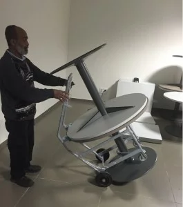 עגלת משא להרמה והובלת שולחנות עד 200 קג Z107 2