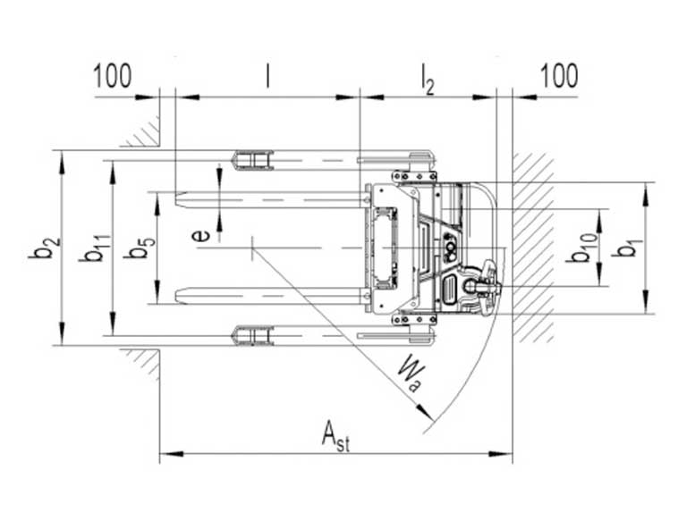 אדם הולך דגם PS16 20L SL 3 - מלגזה אדם הולך דגם-PS16/20L SL