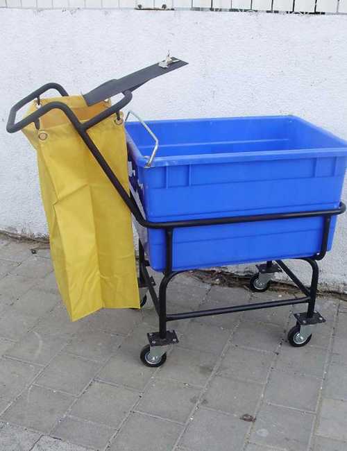 יצור עגלות מיכל  ליטר עם שקית כולל מדף A  DE
