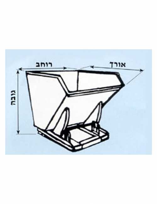 מיכל פסולת למלגזה לפי מידות ST