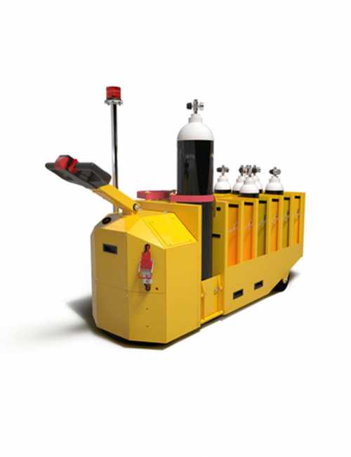 עגלה חשמלית להעברת בלוני חמצן  Gas Bottle Mover