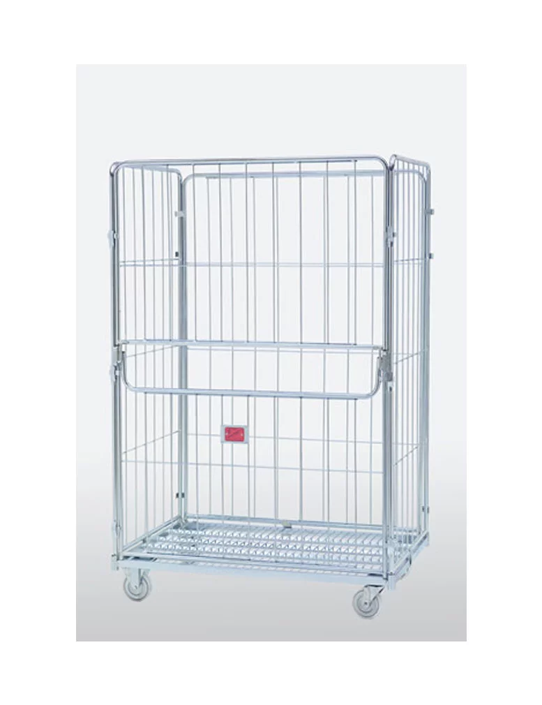 עגלות כלוב רשת דלת קורסת C Roll Container