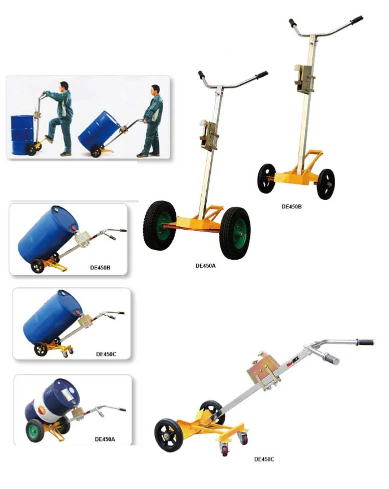 תמונה-עגלה-להרמה-ונסיעה-של-חביות-דגם-DE450A-B עגלה להרמה ונסיעה של חביות דגם DEA B