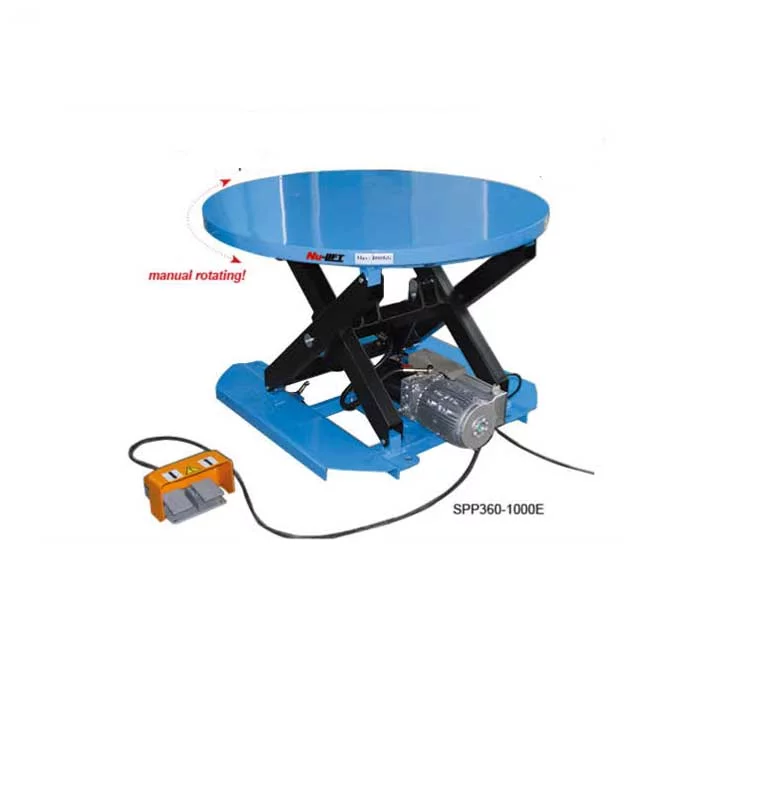 SPP E שולחן הרמה חשמלי פלטה עגולה מסתובבת דגם תמונה