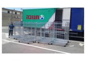 הספקת עגלות כלוב רשת לחברת תנובה