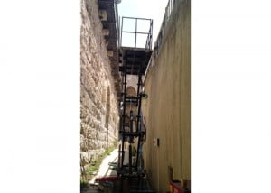 התקנת במת הרמה מוזאון מיגדל דוד ירושלים