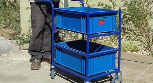 ייצור עגלה. שני מכלים כולל מתקן A DE