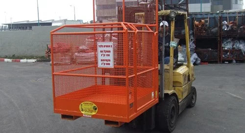 סל הרמה למלגזה כולל בודק הרמה תקני