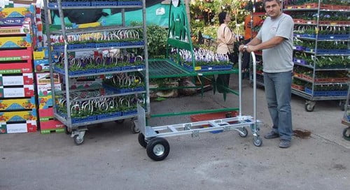 עגלה דו מצבית גבוהה הספקה למשתלות