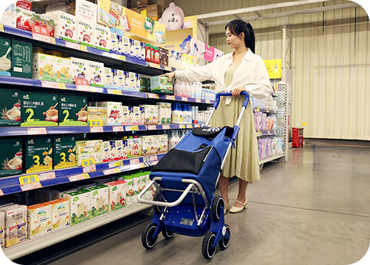 עגלת קניות ממונעת דגם XSTO ZW030 ZW030 shopping cart in supermarket - עגלת קניות ממונעת דגם XSTO ZW030