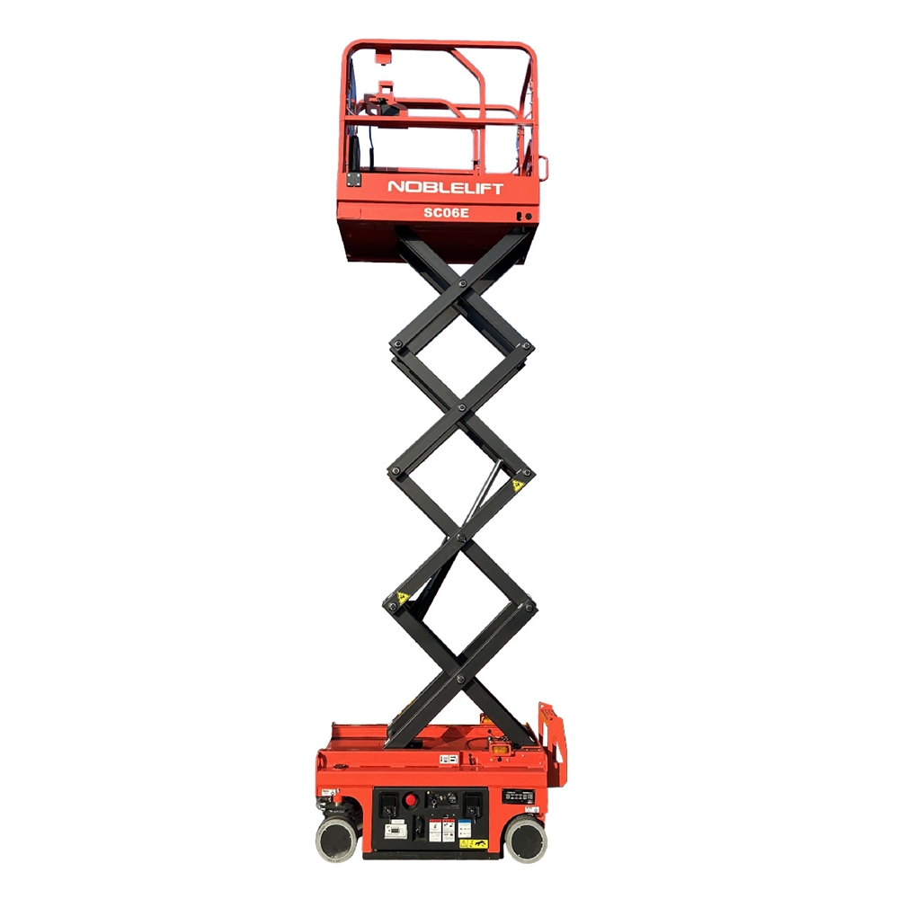 במת הרמה מספריים חשמלית 6 מטר דגם NOBLELIFT SC06E במת הרמה מספריים חשמלית 6 מטר דגם NOBLELIFT SC06E