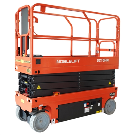 במת הרמה מספריים הידראולית צרה 10 מטר דגם NOBLELIFT SC10HN