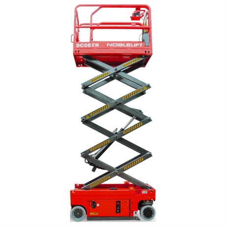 במת הרמה מספריים חשמלית צרה 8 מטר דגם NOBLELIFT SC08EN